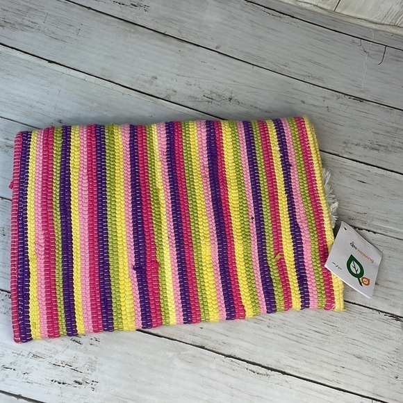 NWT Colorful Handmade Woven Fringed Boho Clutch - Picture 3 of 10